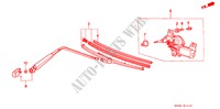 LIMPIADOR TRASERO para Honda CIVIC SHUTTLE 55X 5 Puertas 5 velocidades manual 1995