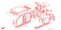 PANELES EXTERIORES para Honda CIVIC SHUTTLE 55X 5 Puertas 5 velocidades manual 1995