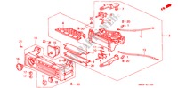 CONTROL DE CALEFACTOR (TIPO DE PALANCA) para Honda ACCORD LX 4 Puertas 5 velocidades manual 1991