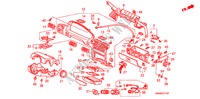 GUARNICION DE INSTRUMENTO(1) para Honda ACCORD EX 4 Puertas 4 velocidades automática 1991