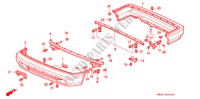 PARAGOLPES(1) para Honda ACCORD LXI 4 Puertas 5 velocidades manual 1993