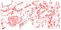 CONJ. DE CABLES DE MOTOR/ABRAZADERA(1) para Honda LEGEND LEGEND 4 Puertas 5 velocidades manual 1995