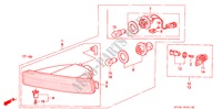 LUZ DE COMBINACION para Honda LEGEND LEGEND 4 Puertas 4 velocidades automática 1994