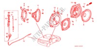 ANTENA DE RADIO/ALTAVOZ (1) para Honda CIVIC CRX SIR-T 2 Puertas 5 velocidades manual 1993