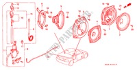ANTENA DE RADIO/ALTAVOZ (2) para Honda CIVIC CRX VTI 2 Puertas 5 velocidades manual 1997