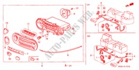 CONTROL DE CALEFACTOR para Honda CIVIC CRX SIR-T 2 Puertas 5 velocidades manual 1992