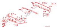 PARAGOLPES(2) para Honda CIVIC CRX SIR 2 Puertas 5 velocidades manual 1992