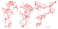 PEDAL(RH) para Honda CIVIC CRX SIR-T 2 Puertas 5 velocidades manual 1993