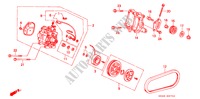 ACONDICIONADOR DE AIRE (COMPRESOR) (3) para Honda CIVIC 1.3EL 4 Puertas 5 velocidades manual 1992