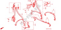 CINTURONES DE SEGURIDAD para Honda CIVIC 1.5EL 4 Puertas 5 velocidades manual 1992