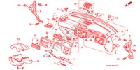 PANEL DE INSTRUMENTO(RH) para Honda CIVIC SI 4 Puertas 5 velocidades manual 1994