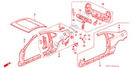 PANELES EXTERIORES para Honda PRELUDE SI 2 Puertas 5 velocidades manual 1993