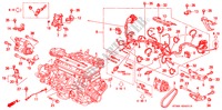 CONJ. DE CABLES DE MOTOR/ABRAZADERA(2) para Honda INTEGRA GS-R 4 Puertas 4 velocidades automática 2000
