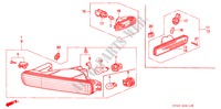 LUZ DE COMBINACION para Honda ACCORD VTI 4 Puertas 4 velocidades automática 1996