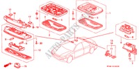 LUZ INTERIOR para Honda ACCORD EX 4 Puertas 5 velocidades manual 1995