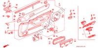 RECUBRIMIENTO DE PUERTA(LH) para Honda ACCORD 2.2EX 4 Puertas 5 velocidades manual 1994