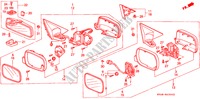 RETROVISOR para Honda ACCORD VTI 4 Puertas 5 velocidades manual 1996