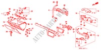 GUARNICION DE INSTRUMENTO(RH) para Honda ACURA 3.2TL 3.2TL 4 Puertas 4 velocidades automática 1997