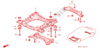 VIGA TRANSVERSAL(L5) para Honda ACURA 2.5TL 2.5TL 4 Puertas 4 velocidades automática 1997