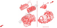 CONJ. DE MOTOR/ ENS. DE TRANSMISION para Honda ACURA 3.5RL 3.5RL 4 Puertas 4 velocidades automática 1997