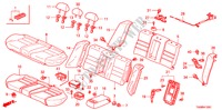 ASIENTO TRASERO para Honda ACCORD 3.5SIR 4 Puertas 5 velocidades automática 2011