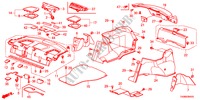 BANDEJA TRASERA/RECUBRIMIENTO LATERAL para Honda ACCORD VTI 4 Puertas 5 velocidades automática 2009
