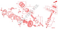 CIGUENAL/PISTON(V6) para Honda ACCORD 3.5EX 4 Puertas 5 velocidades automática 2011