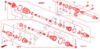 EJE DE IMPULSION DEL./EJE MEDIO(2.0L) para Honda ACCORD 2.0EX 4 Puertas 5 velocidades manual 2010