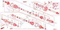 EJE DE IMPULSION DEL./EJE MEDIO(2.4L) para Honda ACCORD 2.4LX 4 Puertas 5 velocidades automática 2011