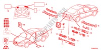 EMBLEMAS/ETIQUETAS DE PRECAUCION para Honda ACCORD 2.0VTI 4 Puertas 5 velocidades automática 2011