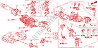 INTERRUPTOR COMBINACION(LH)( '10) para Honda ACCORD 2.0EX 4 Puertas 5 velocidades manual 2009