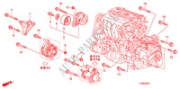 MENSULA DE MOTOR(2.4L) para Honda ACCORD 2.4LX 4 Puertas 5 velocidades automática 2011