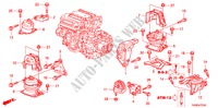 SOPORTES DE MOTOR(3.5L) para Honda ACCORD 3.5SIR 4 Puertas 5 velocidades automática 2011