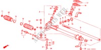 CAJA ENGRANAJE DIRECCION para Honda CIVIC LXI 4 Puertas 5 velocidades manual 1997