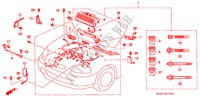 CONJ. DE CABLES DE MOTOR (LH) para Honda CIVIC 1.6IES 4 Puertas 5 velocidades manual 1999