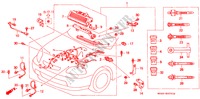 CONJ. DE CABLES DE MOTOR (RH) para Honda BALLADE 150I 4 Puertas 5 velocidades manual 1999
