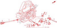VARILLA DE CAMBIO/RETEN DE CAMBIO (2) para Honda BALLADE 180I 4 Puertas 5 velocidades manual 1997