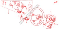 VOLANTE DE DIRECCION(SRS) para Honda CIVIC 1.6IES 4 Puertas 5 velocidades manual 1999