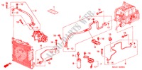 ACONDICIONADOR DE AIRE (MANGUERAS/TUBERIAS) (RH) para Honda CIVIC EXI-S 4 Puertas 5 velocidades manual 2000