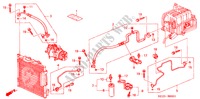 ACONDICIONADOR DE AIRE (MANGUERAS/TUBERIAS) (RH) para Honda BALLADE BASE 4 Puertas 5 velocidades manual 2000
