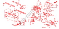 GUARNICION DE INSTRUMENTO(RH) para Honda CIVIC BASE 4 Puertas 5 velocidades manual 2000