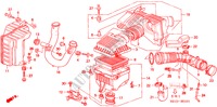 LIMPIADOR DE AIRE(2) (DOHC VTEC) para Honda CIVIC 1.6IES 4 Puertas 5 velocidades manual 2000