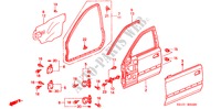 PANELES DE PUERTA DEL. para Honda CIVIC EXI-S 4 Puertas 5 velocidades manual 2000