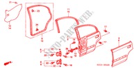 PANELES DE PUERTA TRAS. para Honda CIVIC EXI-S 4 Puertas 5 velocidades manual 2000