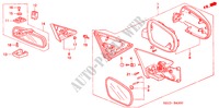 RETROVISOR(1) para Honda CIVIC 1.4IS 4 Puertas 5 velocidades manual 2000