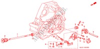 VARILLA DE CAMBIO/RETEN DE CAMBIO (2) para Honda BALLADE 180I 4 Puertas 5 velocidades manual 2000