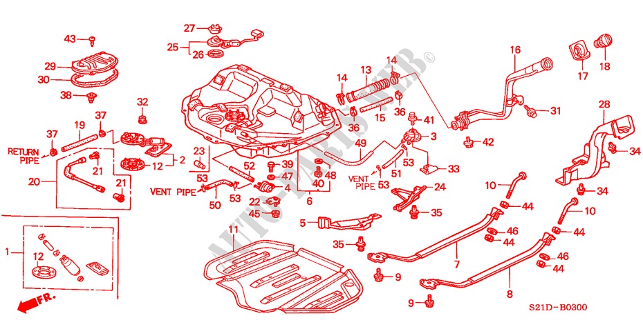 TANQUE DE COMBUSTIBLE para Honda BALLADE BASE 4 Puertas 5 velocidades manual 2000