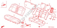 ASIENTO TRASERO(1) para Honda CIVIC LXI 4 Puertas 5 velocidades manual 2001