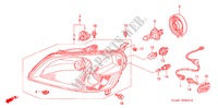 FARO DELANTERO(1) para Honda CIVIC 1.4S 4 Puertas 4 velocidades automática 2003