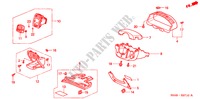 GUARNICION DE INSTRUMENTO(LH)(LADO DE CONDUCTOR) para Honda CIVIC 1.6LS 4 Puertas 5 velocidades manual 2001